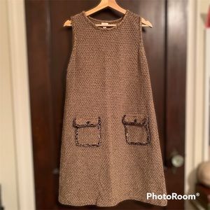 J Jill Brown Tweed-style Dress